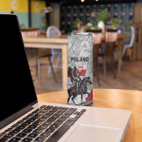 Poland Winged Hussar Warrior Skinny Tumbler Polska Flag Armor Spirit