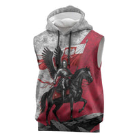 Poland Winged Hussar Warrior Sleeveless Hoodie Polska Flag Armor Spirit