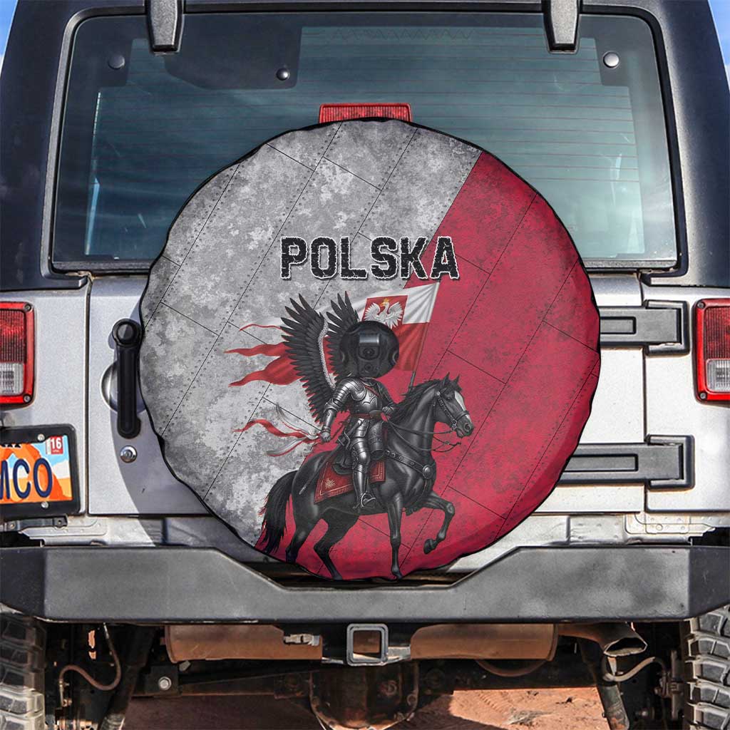 Poland Winged Hussar Warrior Spare Tire Cover Polska Flag Armor Spirit