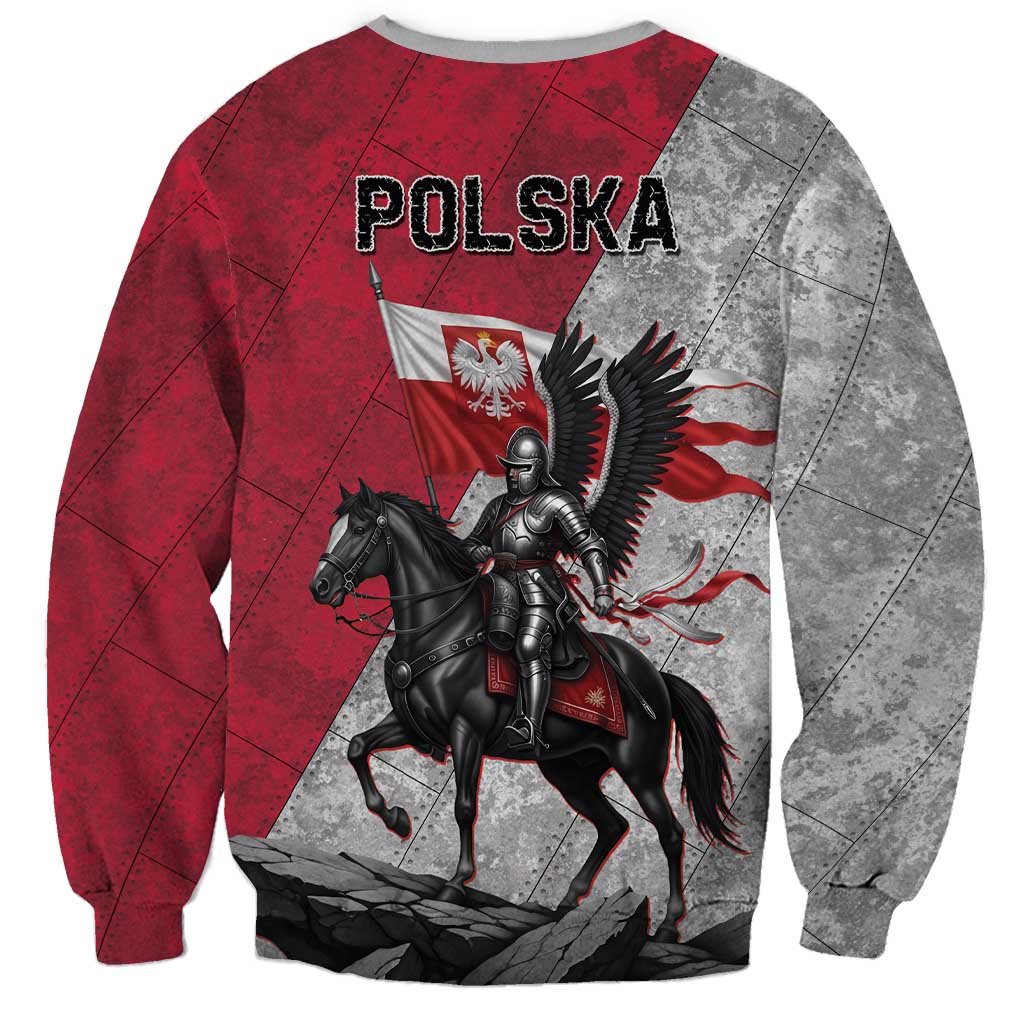 Poland Winged Hussar Warrior Sweatshirt Polska Flag Armor Spirit