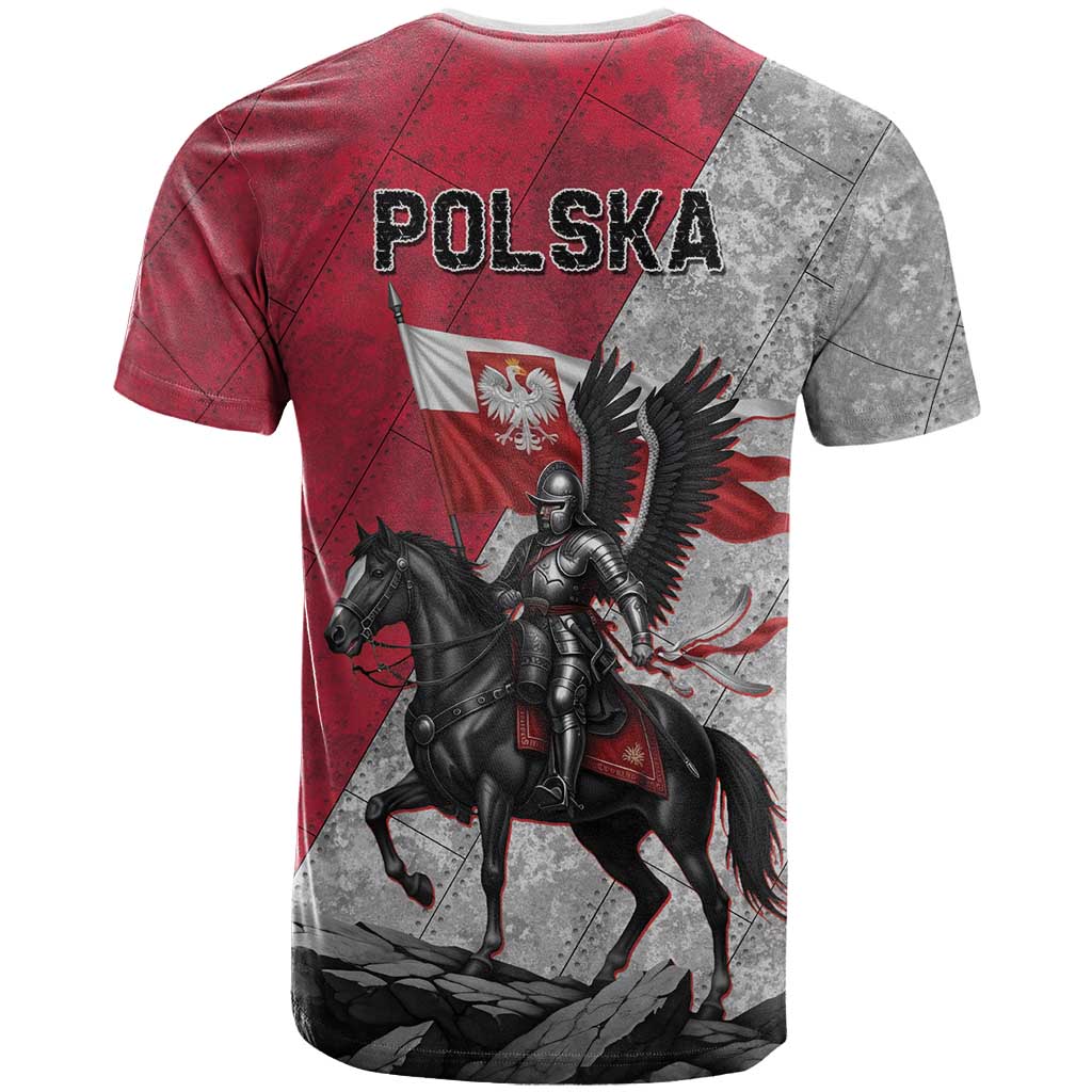 Poland Winged Hussar Warrior T Shirt Polska Flag Armor Spirit