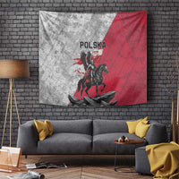 Poland Winged Hussar Warrior Tapestry Polska Flag Armor Spirit