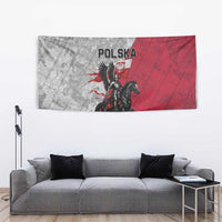 Poland Winged Hussar Warrior Tapestry Polska Flag Armor Spirit