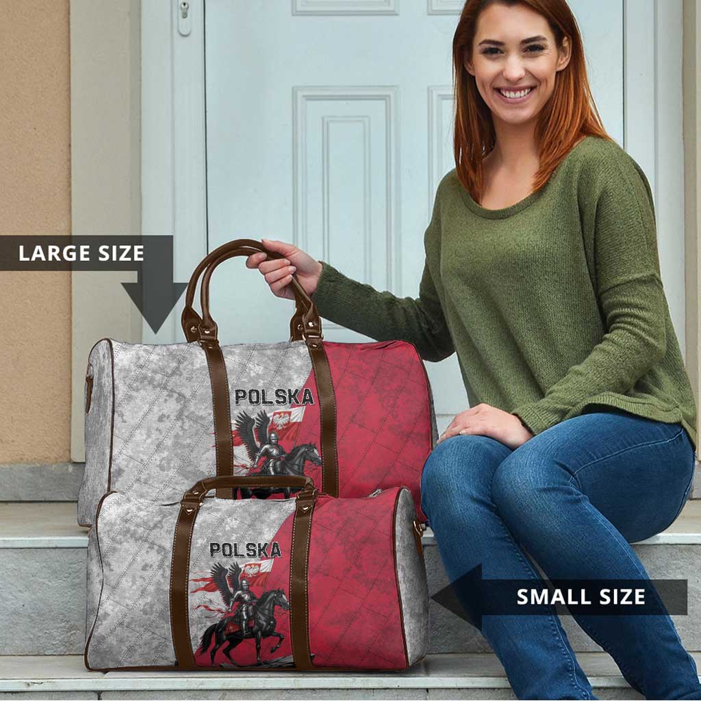 Poland Winged Hussar Warrior Travel Bag Polska Flag Armor Spirit