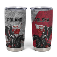 Poland Winged Hussar Warrior Tumbler Cup Polska Flag Armor Spirit