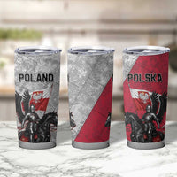 Poland Winged Hussar Warrior Tumbler Cup Polska Flag Armor Spirit