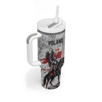 Poland Winged Hussar Warrior Tumbler With Handle Polska Flag Armor Spirit