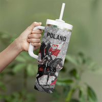 Poland Winged Hussar Warrior Tumbler With Handle Polska Flag Armor Spirit