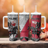 Poland Winged Hussar Warrior Tumbler With Handle Polska Flag Armor Spirit