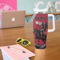 Poland Winged Hussar Warrior Tumbler With Handle Polska Flag Armor Spirit