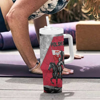 Poland Winged Hussar Warrior Tumbler With Handle Polska Flag Armor Spirit