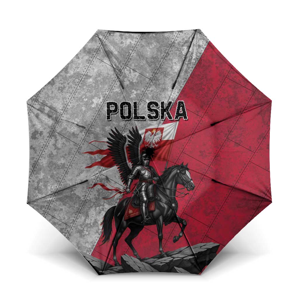 Poland Winged Hussar Warrior Umbrella Polska Flag Armor Spirit