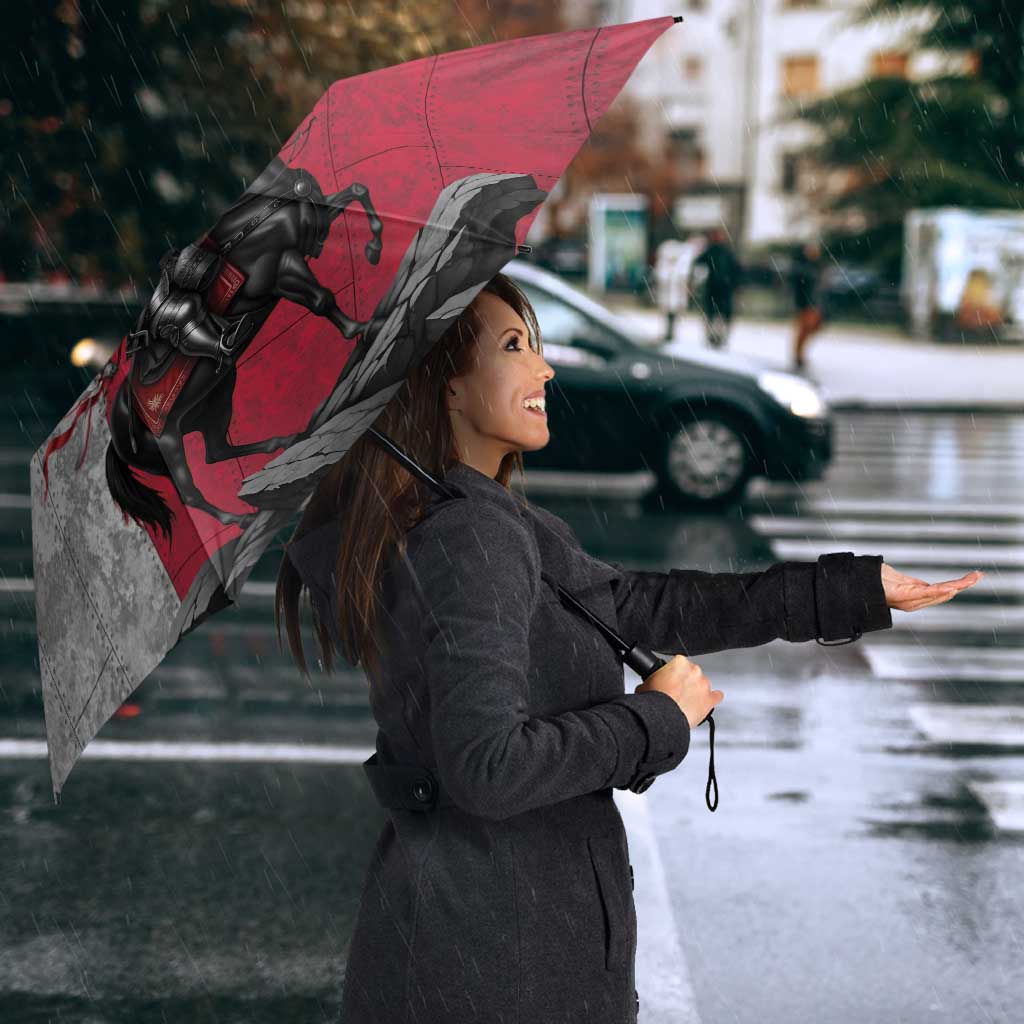 Poland Winged Hussar Warrior Umbrella Polska Flag Armor Spirit