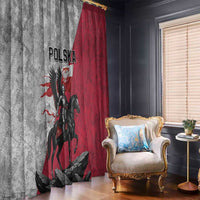 Poland Winged Hussar Warrior Window Curtain Polska Flag Armor Spirit