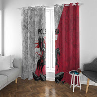 Poland Winged Hussar Warrior Window Curtain Polska Flag Armor Spirit