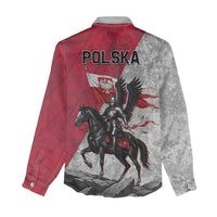 Poland Winged Hussar Warrior Women Casual Shirt Polska Flag Armor Spirit