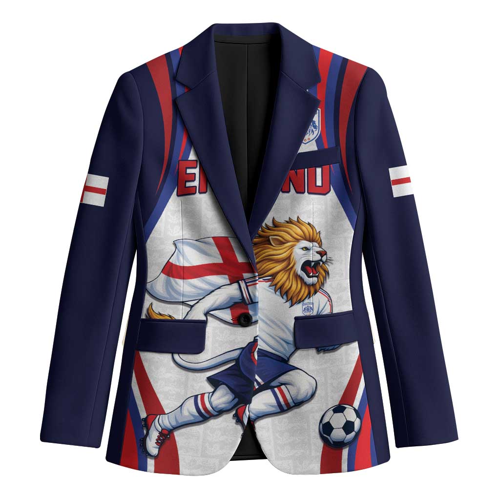 Custom World Football 2026 England Blazer Lion Mascot St George Cross Design
