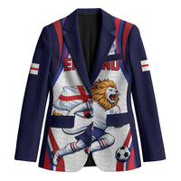 Custom World Football 2026 England Blazer Lion Mascot St George Cross Design