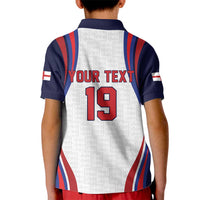 Custom World Football 2026 England Kid Polo Shirt Lion Mascot St George Cross Design
