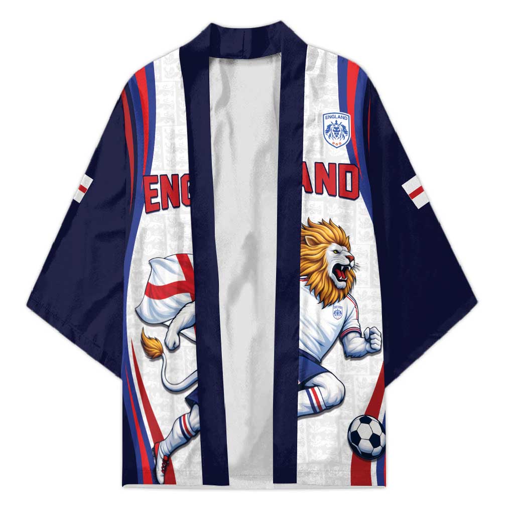 Custom World Football 2026 England Kimono Lion Mascot St George Cross Design