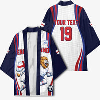 Custom World Football 2026 England Kimono Lion Mascot St George Cross Design