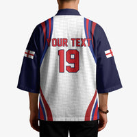 Custom World Football 2026 England Kimono Lion Mascot St George Cross Design