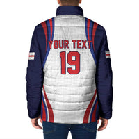Custom World Football 2026 England Padded Jacket Lion Mascot St George Cross Design