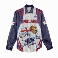 Custom World Football 2026 England Women Casual Shirt Lion Mascot St George Cross Design