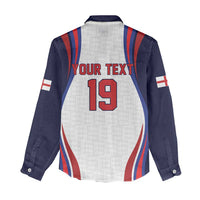 Custom World Football 2026 England Women Casual Shirt Lion Mascot St George Cross Design