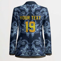 Custom Italy Football 2026 Blazer Italian Trinacria Blue Baroque Design