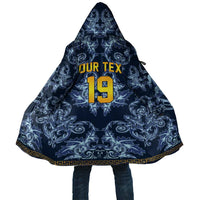Custom Italy Football 2026 Cloak Italian Trinacria Blue Baroque Design