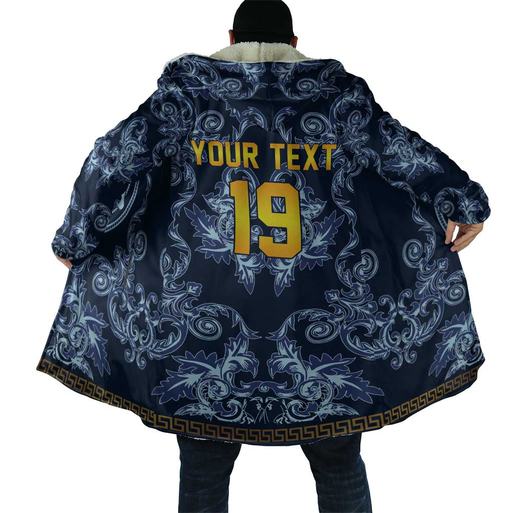 Custom Italy Football 2026 Cloak Italian Trinacria Blue Baroque Design