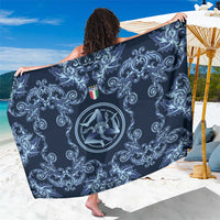 Italy Football 2026 Sarong Italian Trinacria Blue Baroque Design