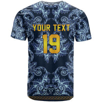 Custom Italy Football 2026 T Shirt Italian Trinacria Blue Baroque Design