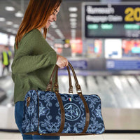 Italy Football 2026 Travel Bag Italian Trinacria Blue Baroque Design