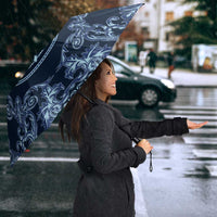 Italy Football 2026 Umbrella Italian Trinacria Blue Baroque Design