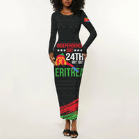 Eritrea Independence Day 1991 Long Sleeve Bodycon Dress Honor Freedom Unity Resilience