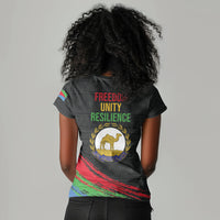 Eritrea Independence Day 1991 Women V-Neck T-Shirt Honor Freedom Unity Resilience
