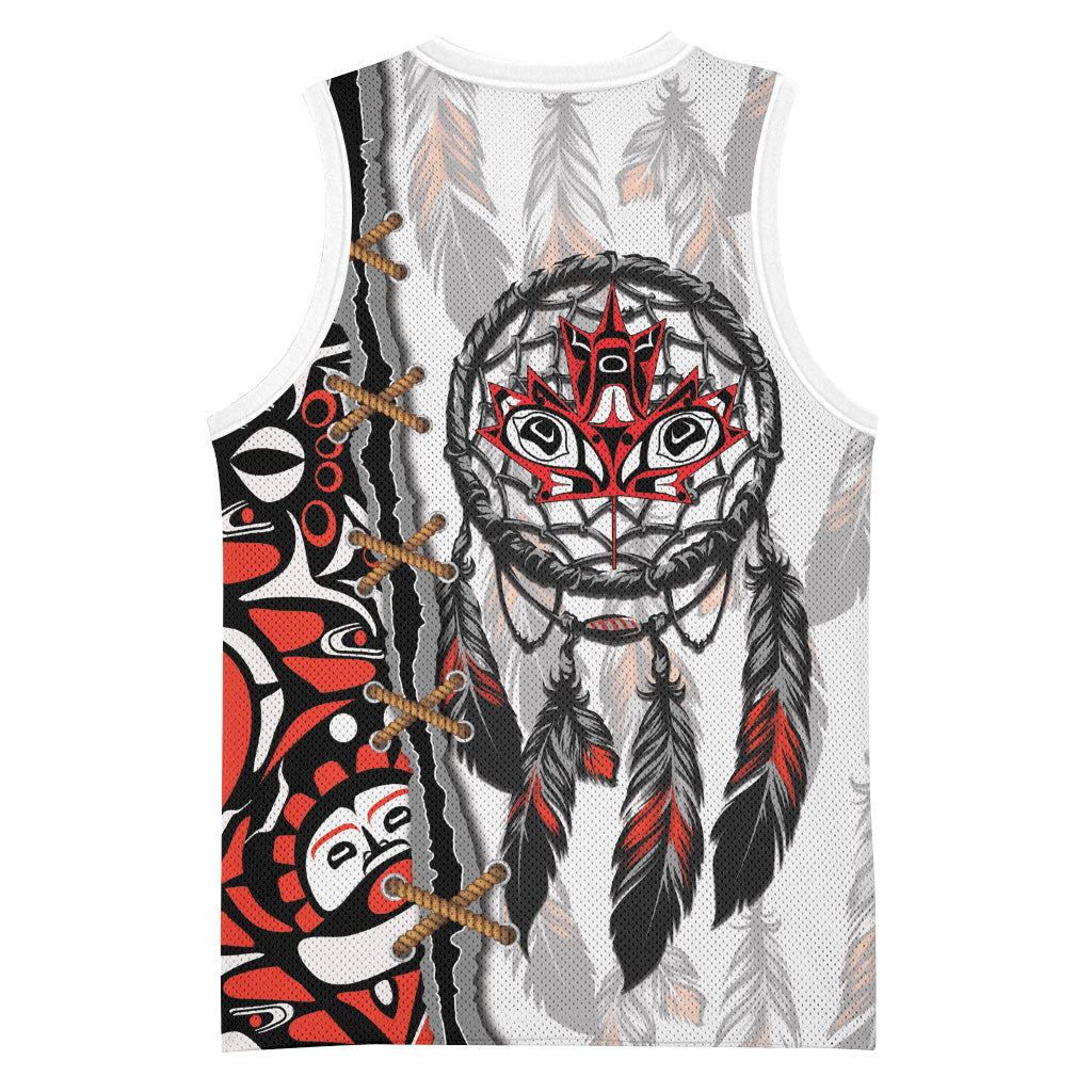Canada National Indigenous Peoples Day Basketball Jersey Dreamcatcher First Nations Heritage Pride
