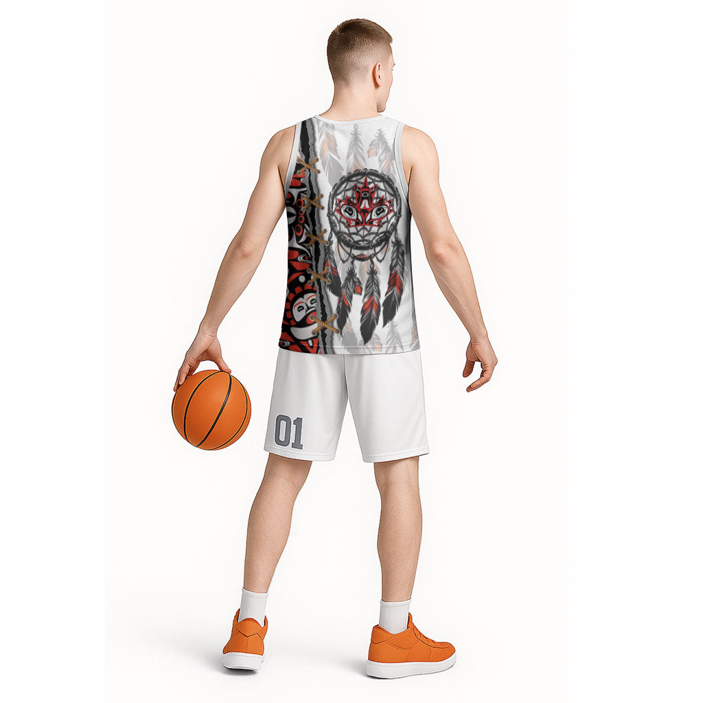 Canada National Indigenous Peoples Day Basketball Jersey Dreamcatcher First Nations Heritage Pride