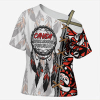 Canada National Indigenous Peoples Day Cross Shoulder Shirt Dreamcatcher First Nations Heritage Pride
