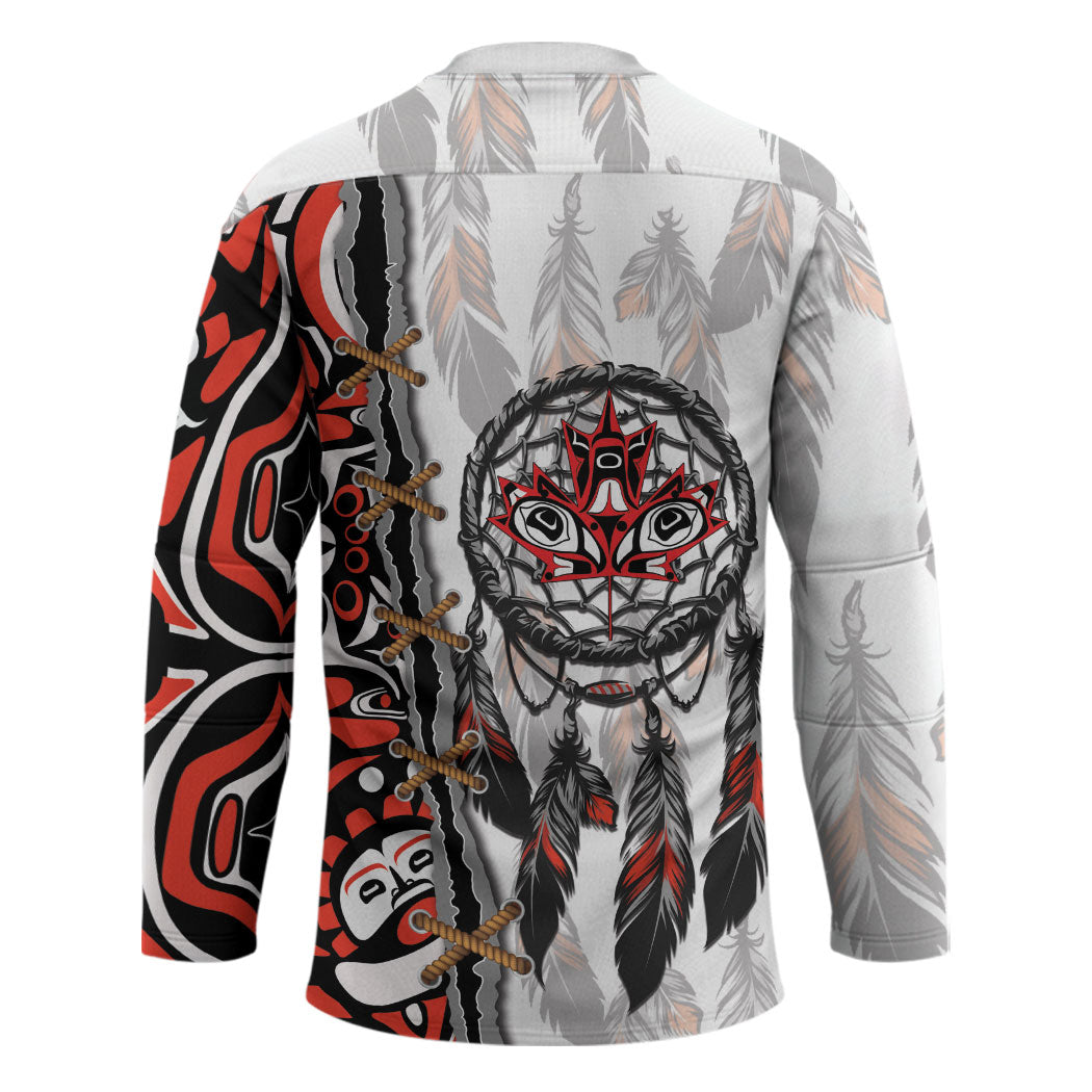 Canada National Indigenous Peoples Day Hockey Jersey Dreamcatcher First Nations Heritage Pride