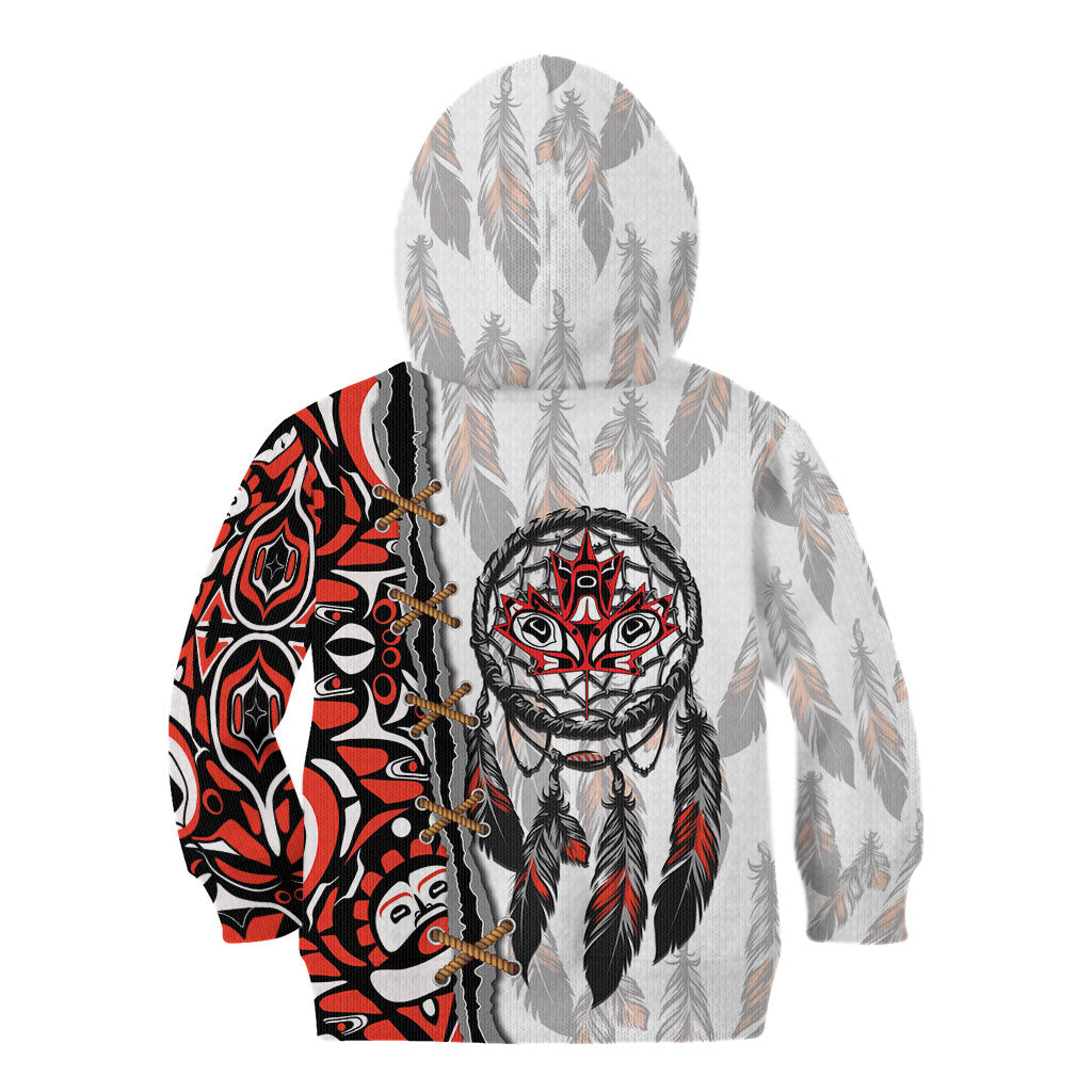 Canada National Indigenous Peoples Day Kid Hoodie Dreamcatcher First Nations Heritage Pride