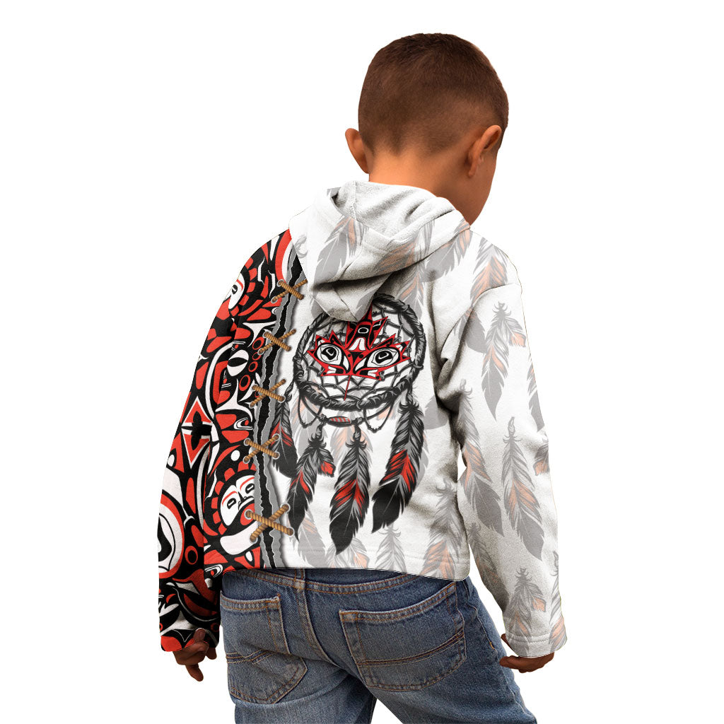 Canada National Indigenous Peoples Day Kid Hoodie Dreamcatcher First Nations Heritage Pride