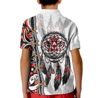 Canada National Indigenous Peoples Day Kid Polo Shirt Dreamcatcher First Nations Heritage Pride
