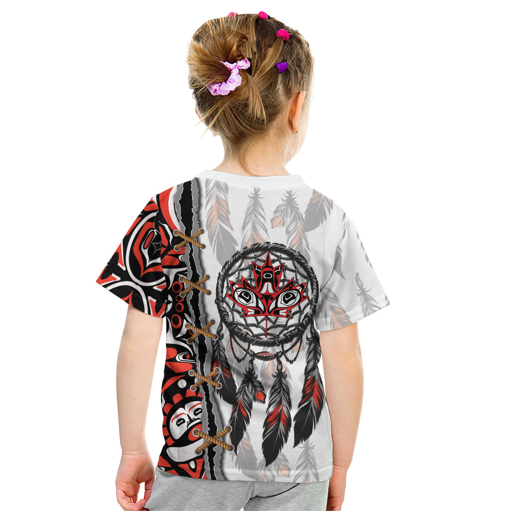 Canada National Indigenous Peoples Day Kid T Shirt Dreamcatcher First Nations Heritage Pride
