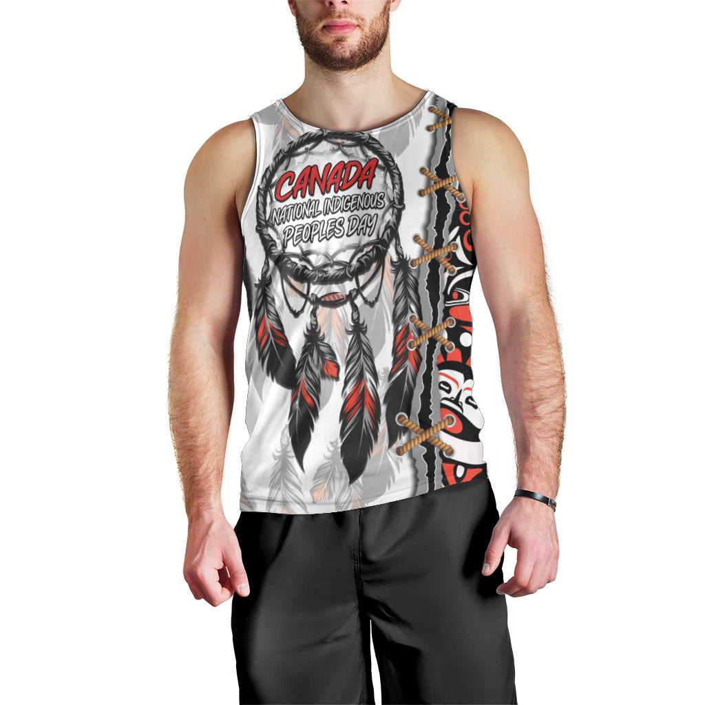 Canada National Indigenous Peoples Day Men Tank Top Dreamcatcher First Nations Heritage Pride