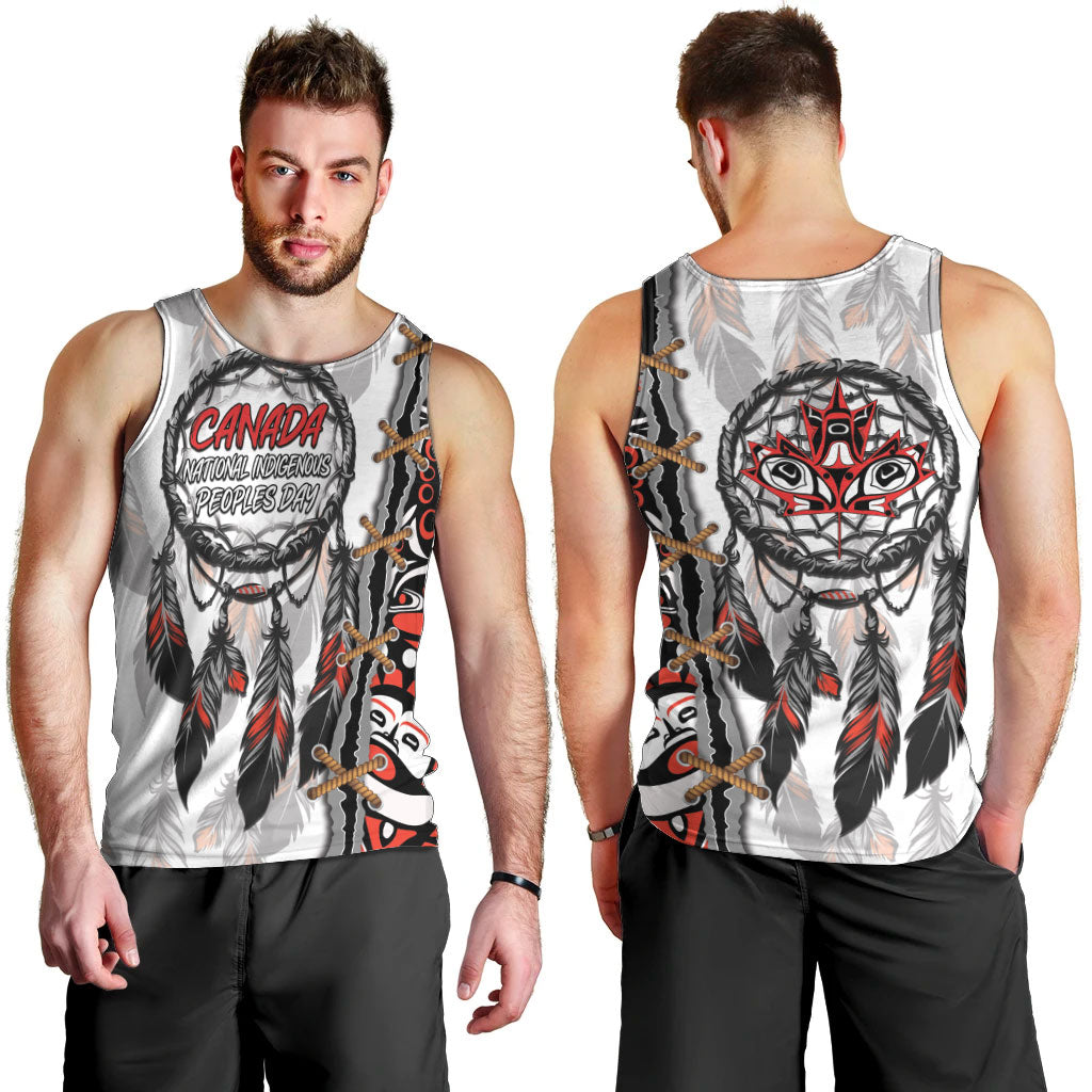 Canada National Indigenous Peoples Day Men Tank Top Dreamcatcher First Nations Heritage Pride