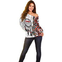 Canada National Indigenous Peoples Day Off Shoulder Sweater Dreamcatcher First Nations Heritage Pride