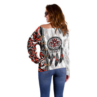 Canada National Indigenous Peoples Day Off Shoulder Sweater Dreamcatcher First Nations Heritage Pride